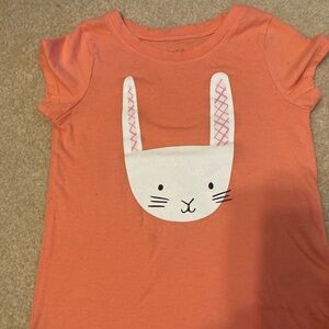 Cat & Jack Orange Bunny Graphic Tee